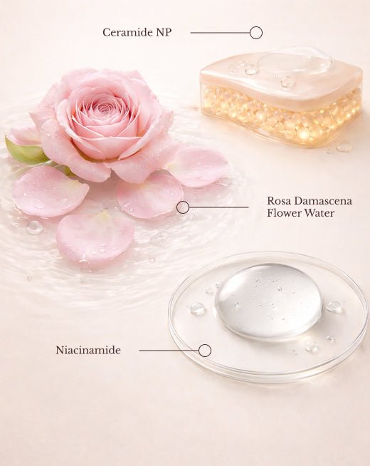 Brightening Face & Body Serum (Niacinamide + Rosa Damascena + Sodium Hyaluronate + Ceramide NP) - Cham beauty