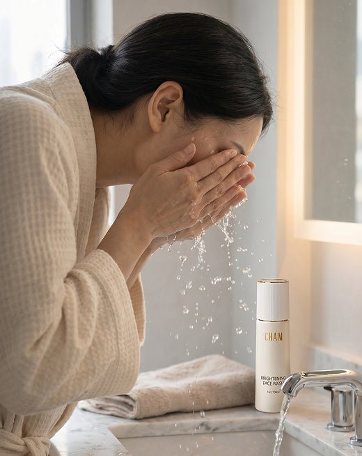 Brightening Face Wash (Niacinamide + Rosa Damascena Water + Pro Xylane) - Cham beauty